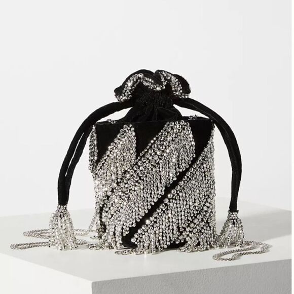 Anthropologie Handbags - New Anthropologie Disco Fringe Bucket Bag